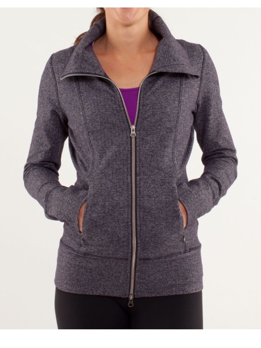 Lululemon Daily Yoga Jacket
Black Swan / Herringbone Black Swan size 4